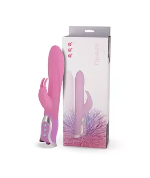Serenity Rabbit Vibrator - Pink - 10.5 Inch — image 4 of 4