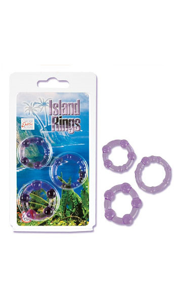 Silicone Island Rings - Purple