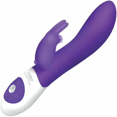 The Come Hither Silicone Rabbit Vibrator by The Rabbit Company Purple