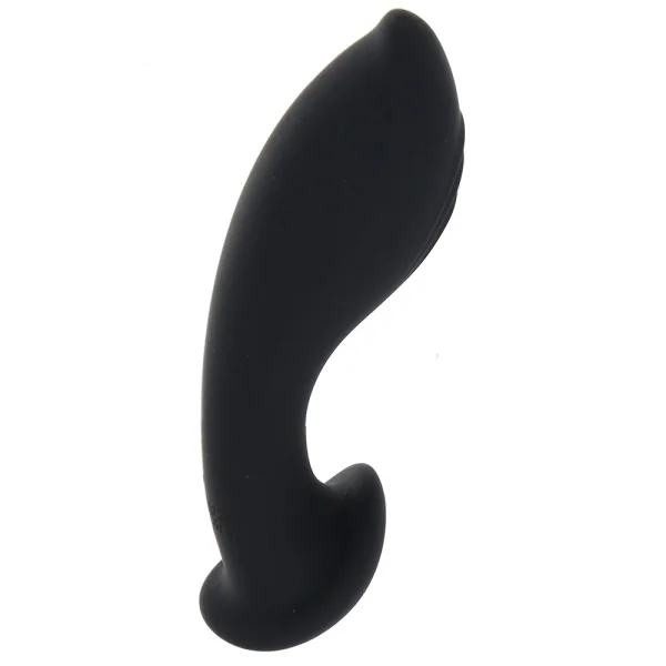Eclipse Liquid Silicone Flex Vibrating Rechargeable Anal Probe By CalExotics - Black