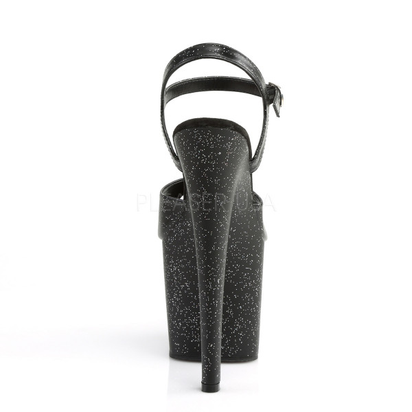 7 1/2 inches Heel, 3 1/2 inches PF Ankle Strap Sandal W/Mini Glitters — image 4 of 8