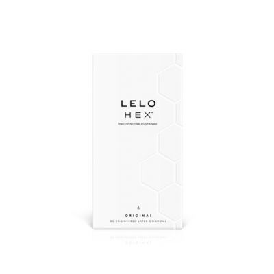 Lelo Hex 6 Pack Original Condoms White 6pk