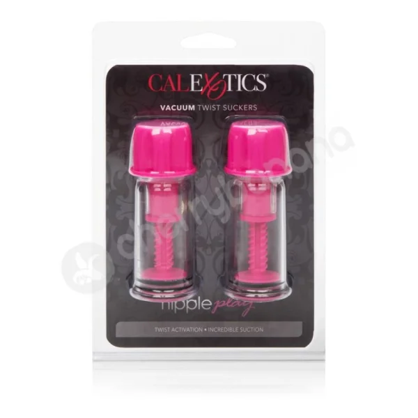 Nipple Play Pink Vacuum Twist Suckers