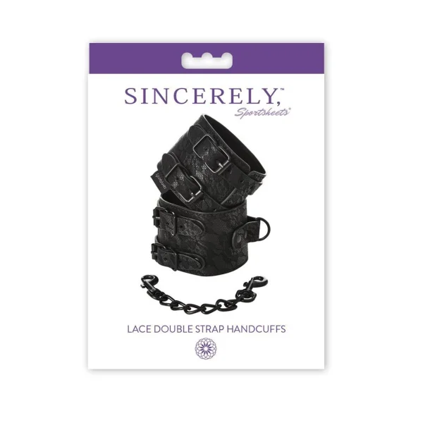 Sincerely Lace Double Strap Handcuffs