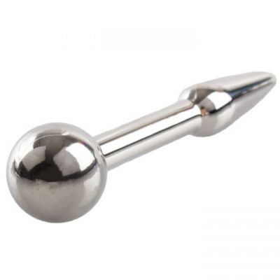 Torment Stainless Steel Penis Plug With Through Hole 7cm