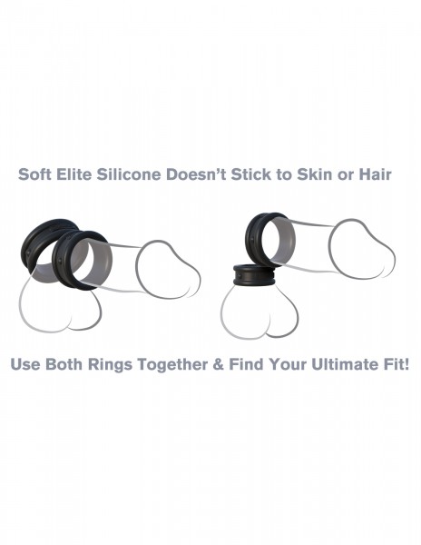 Max-Width Silicone Cock Rings x2