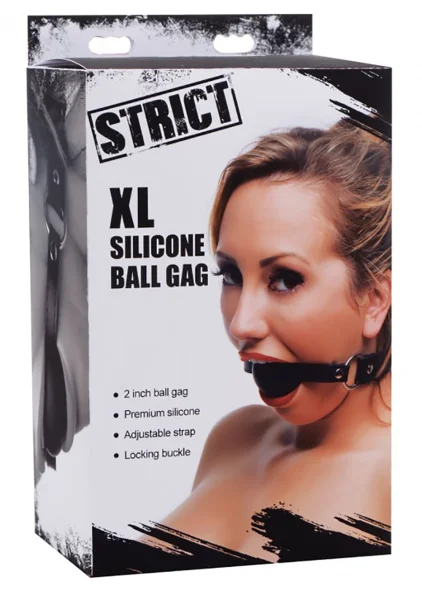 XL 2 Inch Silicone Ball Gag