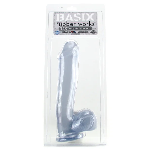 Basix 12 Inch Suction Base Dildo