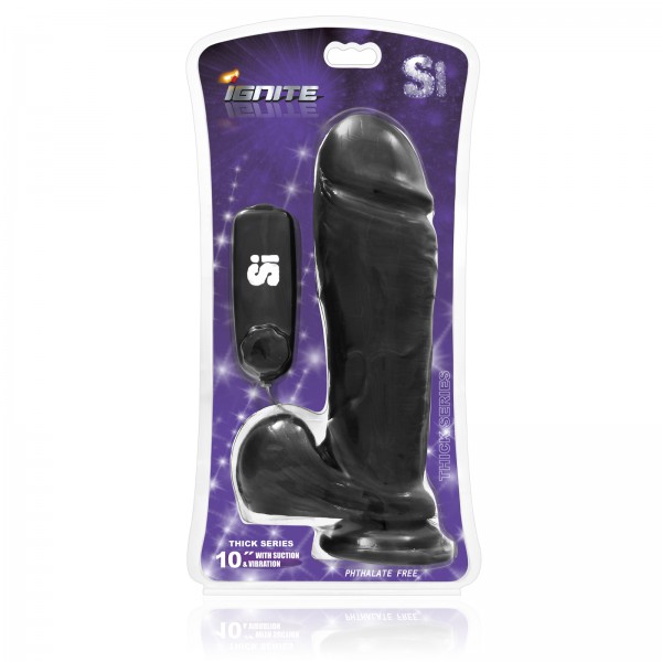 Vibrating Thick 10" Cock + Balls