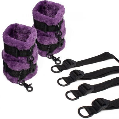 Bondara Purple Furry All Mine In Bed Restraint