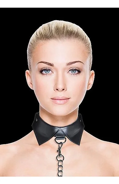 Ouch Exclusive Collar & Leash Black