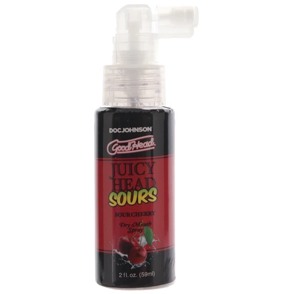GoodHead Juicy Head Sours Dry Mouth Spray 2 oz By Doc Johnson - Sour Cherry