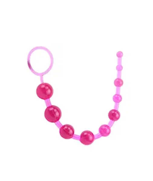 Sassy Anal Beads - Pink - 10 Inch — image 4 of 5
