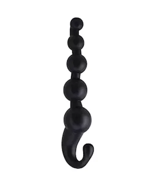 Bubble Gum Anal Beads - Black - 7 Inch — image 3 of 4