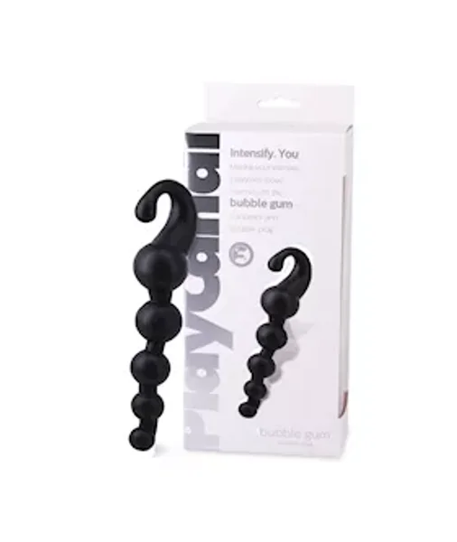 Bubble Gum Anal Beads - Black - 7 Inch — image 4 of 4