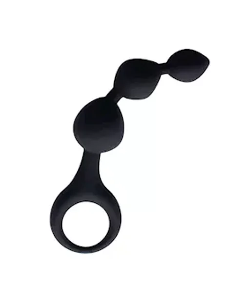 Share Satisfaction Silicone 3 Bead Plug  - Black - — image 3 of 3