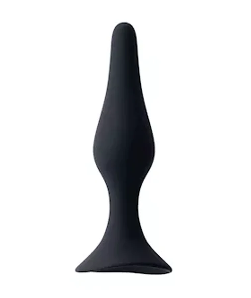 Share Satisfaction Medium Silicone Butt Plug  - Black - Med — image 4 of 5
