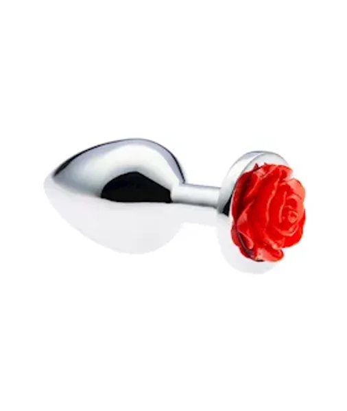 Kink Range Metal Rose Butt Plug - 3.2 Inch - Red -  Medium — image 3 of 3