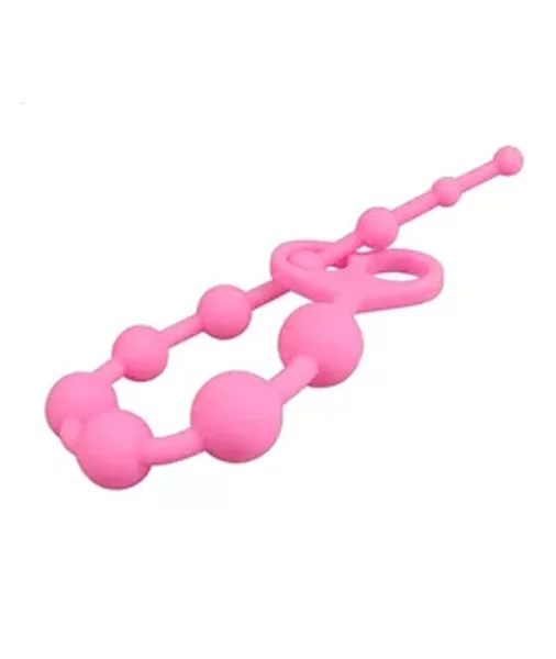 Saki Anal Beads - Pink — image 2 of 2