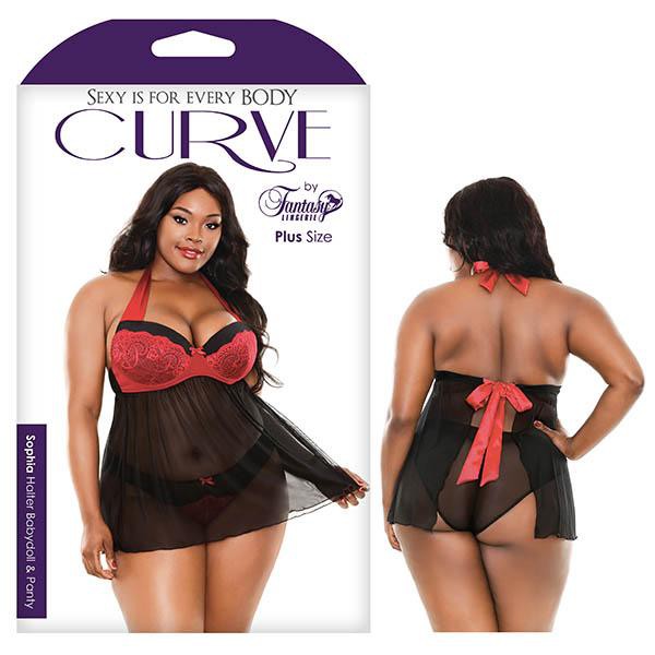 Curve Sophia Halter Babydoll & Panty