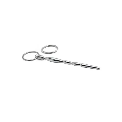Kink Range Stainless Steel Bead Penis Plug 5 Inch