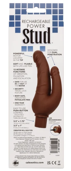 Rechargeable Power Stud Over and Under - Brown