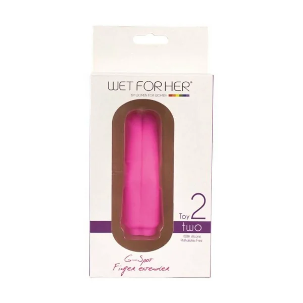 Wet For Her Two Finger Extender Dildo