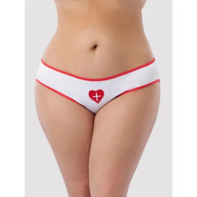 Lovehoney Fantasy Plus Size Nurse Crotchless Cage Back Knickers