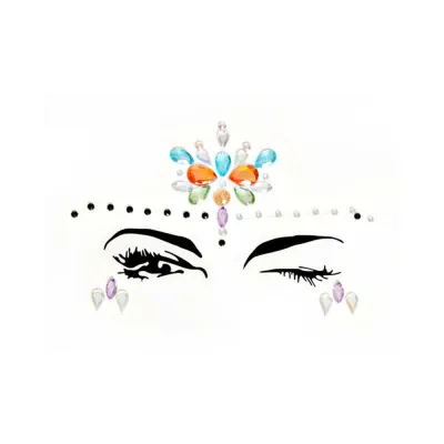Calypso Adhesive Face Jewels Sticker 6pk