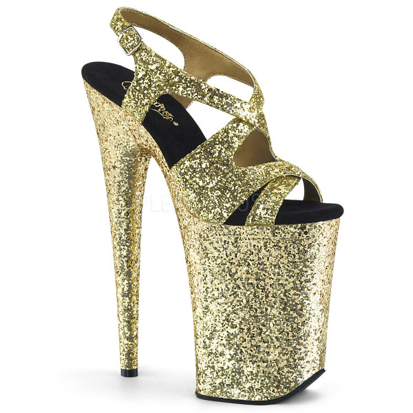 9 inches Heel, 5 1/4 inches PF Criss-Cross Sling Back Sandal — image 5 of 16