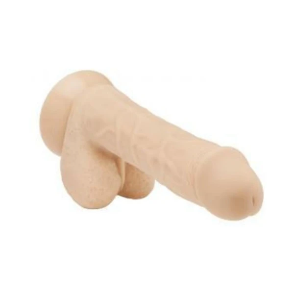 Realistic Dildos: Cloud 9 Platinum Silicone 7 inches Dong Beige Bonus Rings