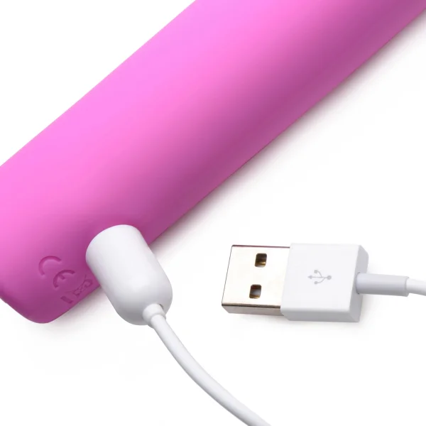 5 Star 9x Pulsing G-spot Silicone Vibrator - Pink