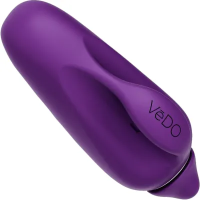 VIVI Rechargeable Silicone Finger Vibrator by VeDO Purple