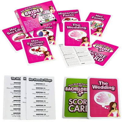 How Well Do You Know The Bride Party Trivia Game