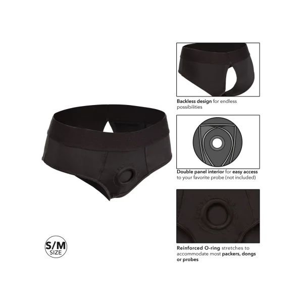 Boundless Backless Brief - S-m - Black