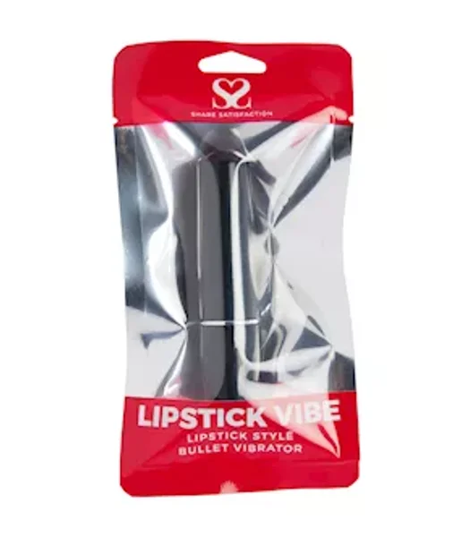 Share Satisfaction Lipstick Vibrator  - Black/red — image 8 of 8