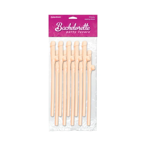 Bachelorette Party Favors - Dicky Sipping Straws
