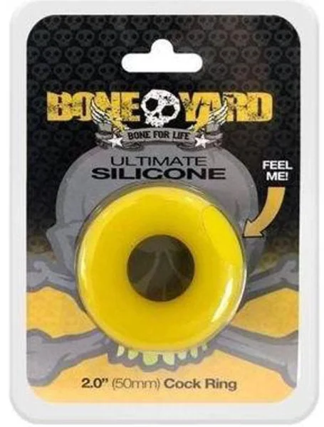 Ultimate Silicone Cock Ring Yellow