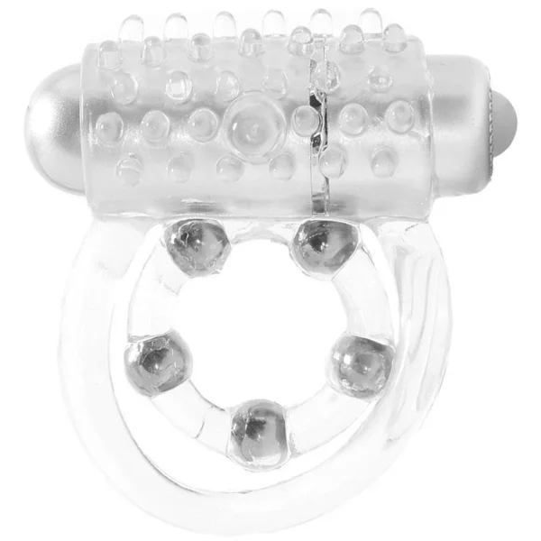 Maximus Enhancement Ring 5 Stroker Beads - Clear