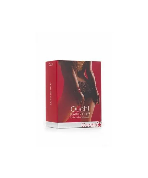 Leather Cuffs for Hands and Ankles - Red