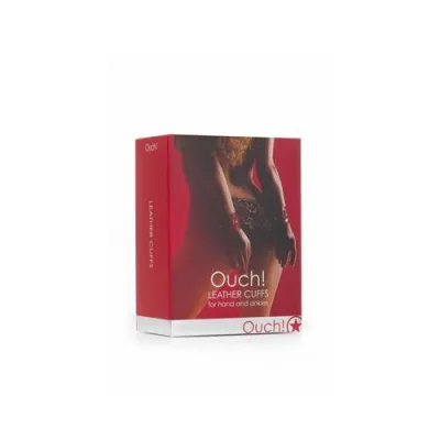 Leather Cuffs for Hands and Ankles Red