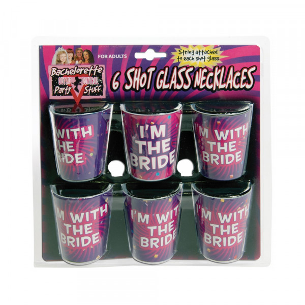 Bachelorette Shot Glass Necklace (set Of 6)