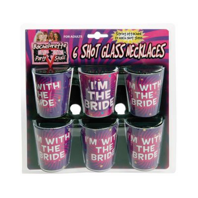 Bachelorette Shot Glass Necklace set Of 6