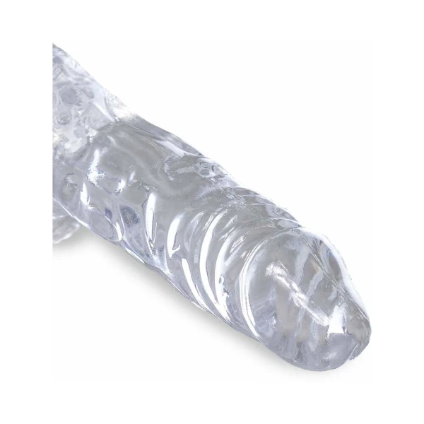 King Cock Clear 4in Cock With Balls — image 13 of 14
