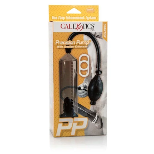 Precision pump with erection enhancer