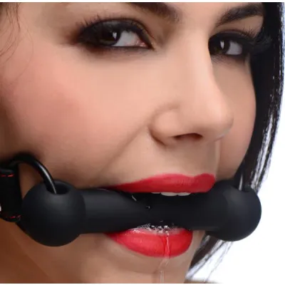 Strict Silicone Bit Gag Black O S