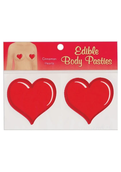Edible Body Pasties - Cinnamon Hearts