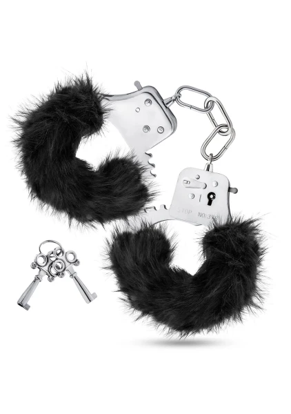 Temptasia - Plush Fur Cuffs - Black