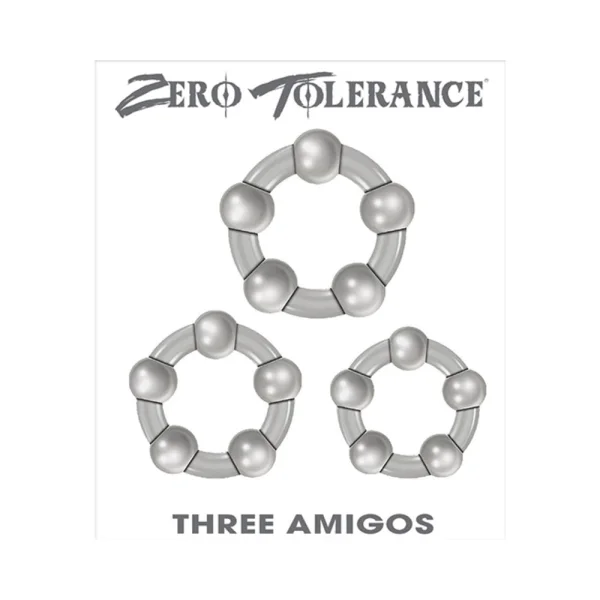 Zt Three Amigos Cock Ring Set Of 3