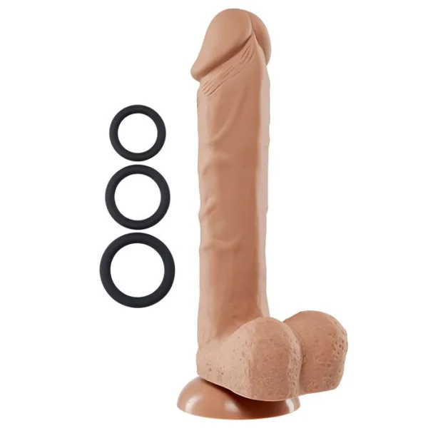 Cloud 9 Pro Sensual Premium Silicone 9 Inch Suction Cup Dildo - Caramel